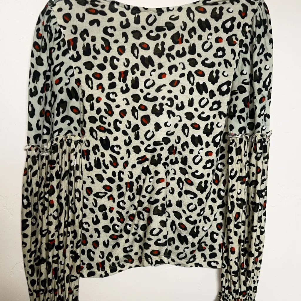 Bl^nk London Women’s Tropical Print Women's Top Sz Small Black - Image 5