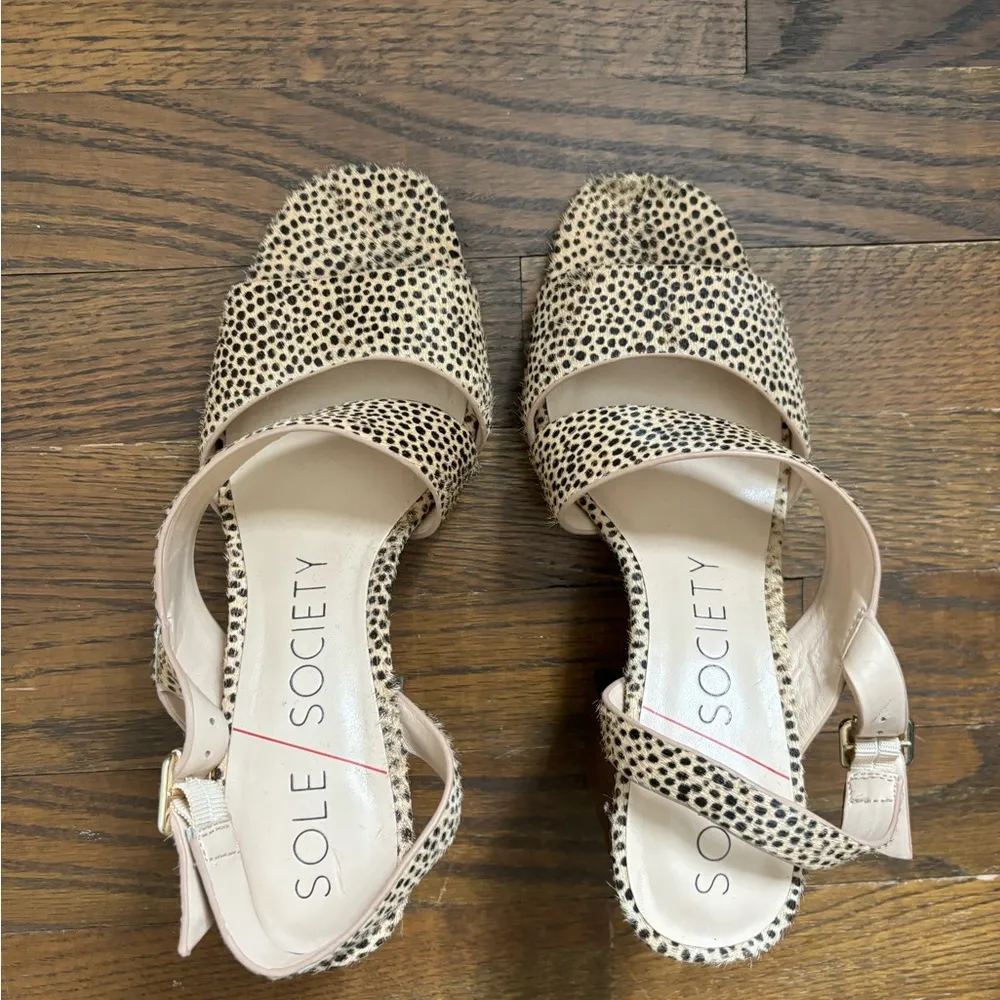 Sole Society  Cheetah Heel - Image 2