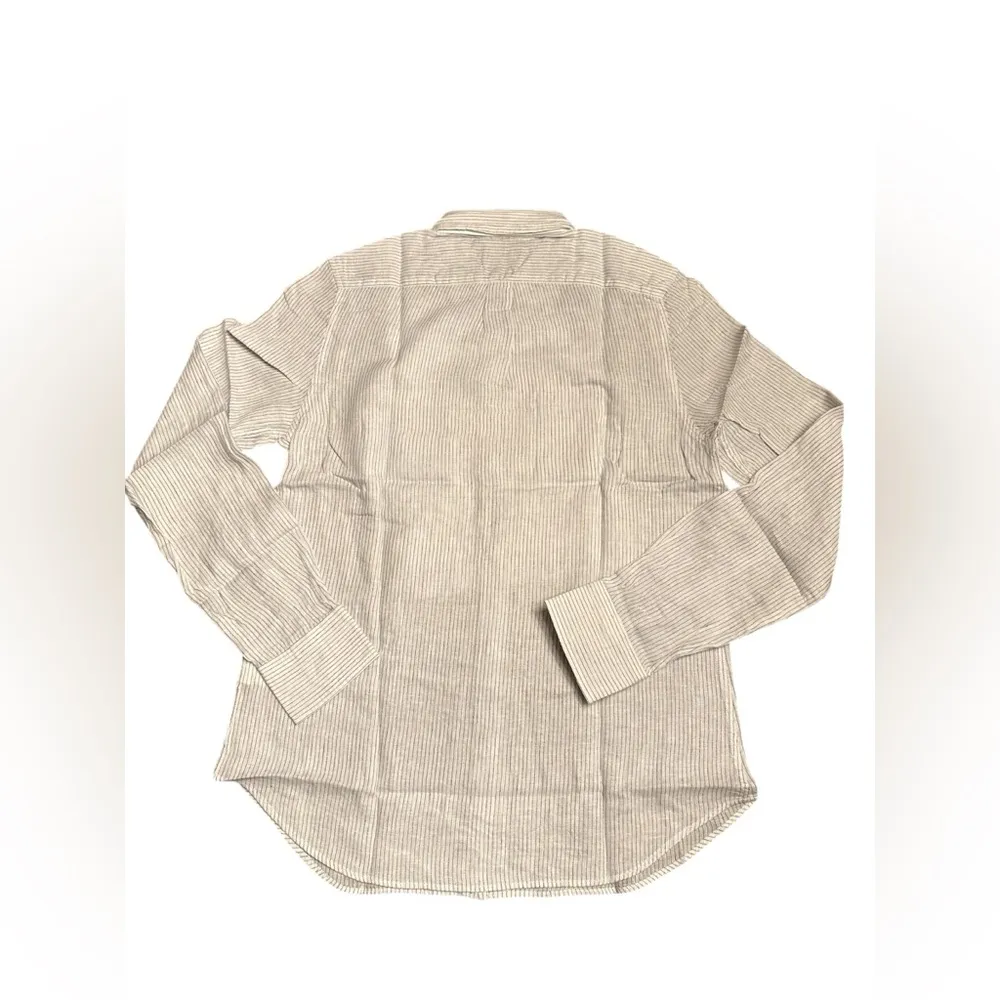 UNTUCKit Women’s Angeles Button Down Long Sleeve Blue Pin stripe Shirt Sz 0 NWT - Image 2