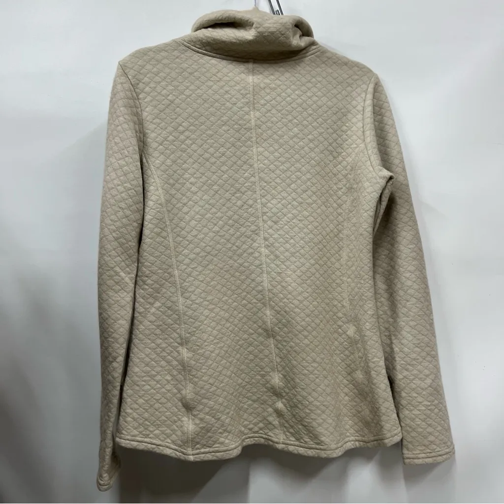 KUHL Women's Athena Pullover medium Cowl Neck Waffle Knit Sweatshirt merino wool - Image 6