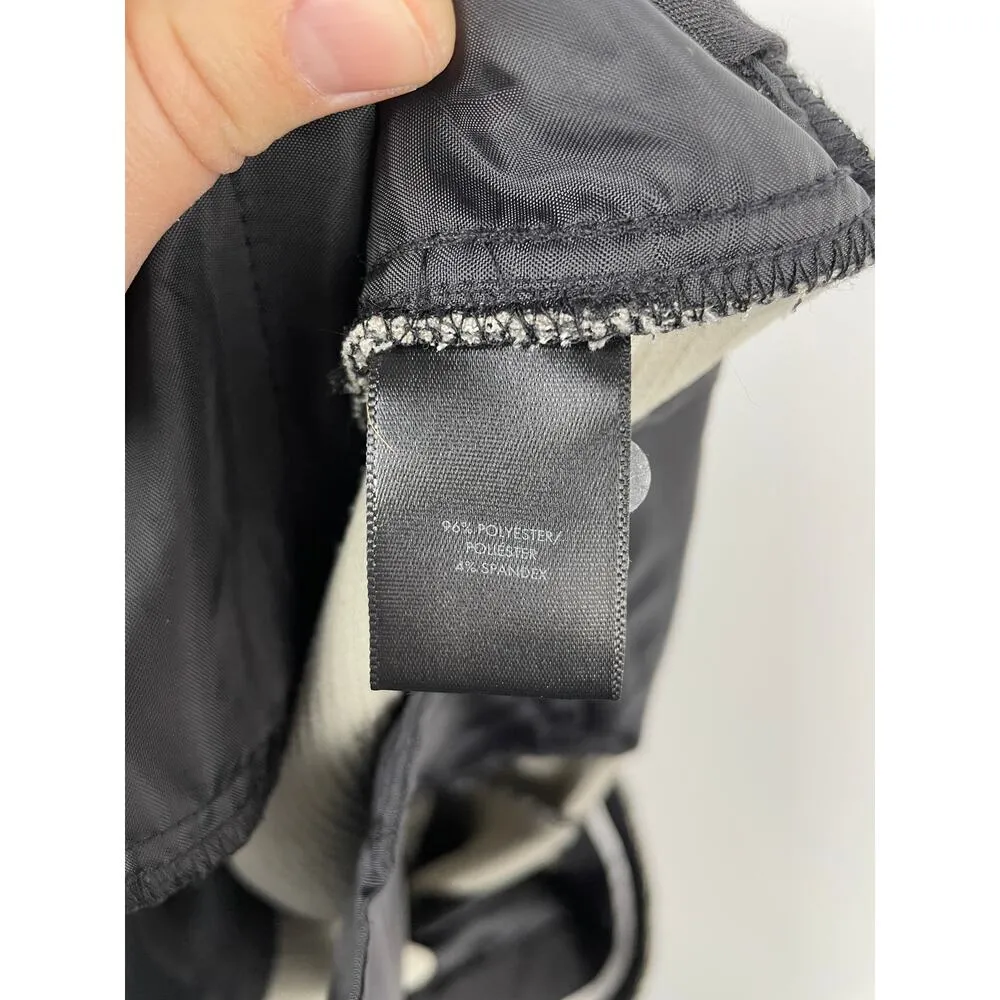 Ann Taylor Petite Tapered Black/Cream Pattern Dress Pants - Size 4P - Image 6