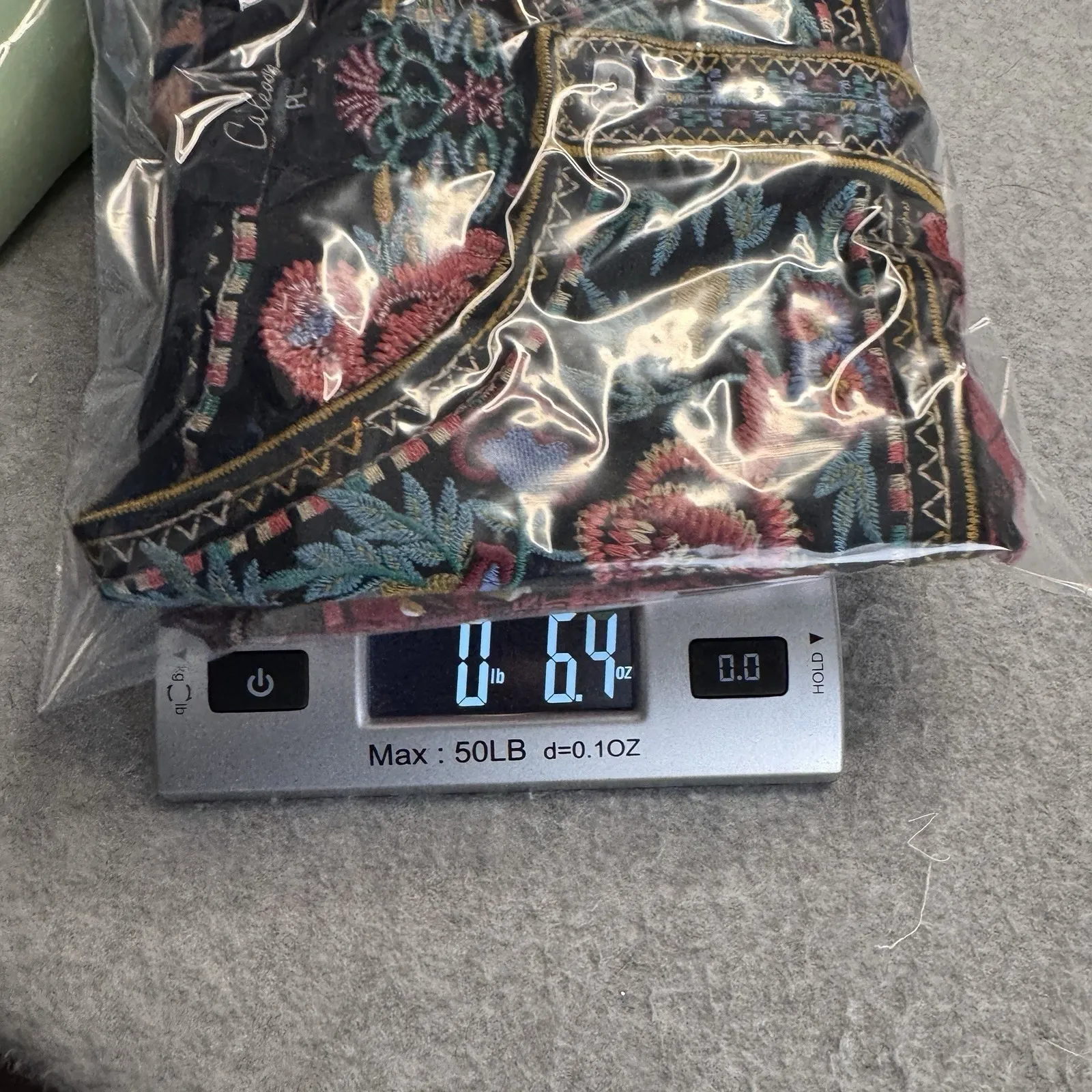 Calessa Top Womens PL Black Animal Print Floral Embroidered Boho Polyester Size undefined - Image 16