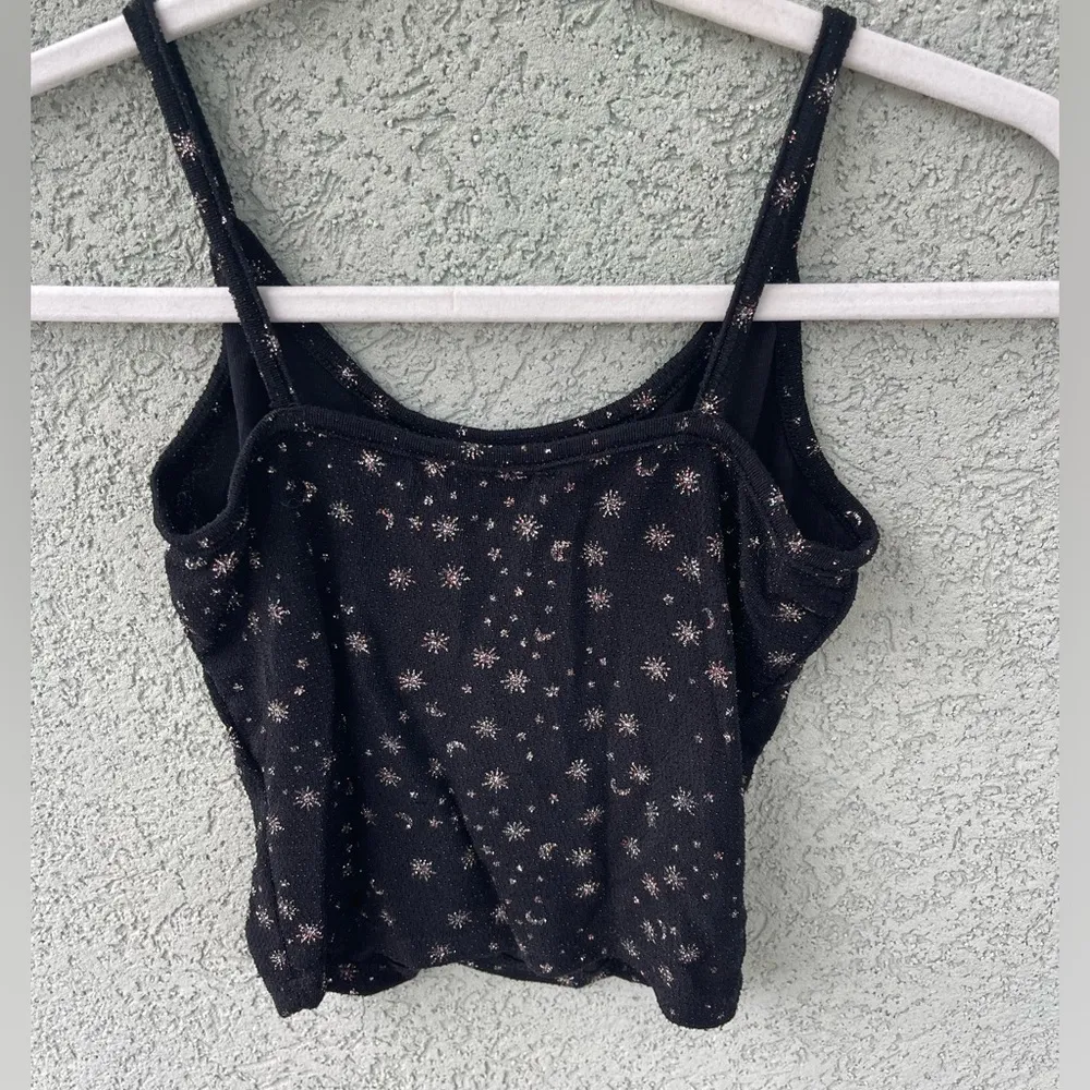 Cropped Black Tank - Image 2