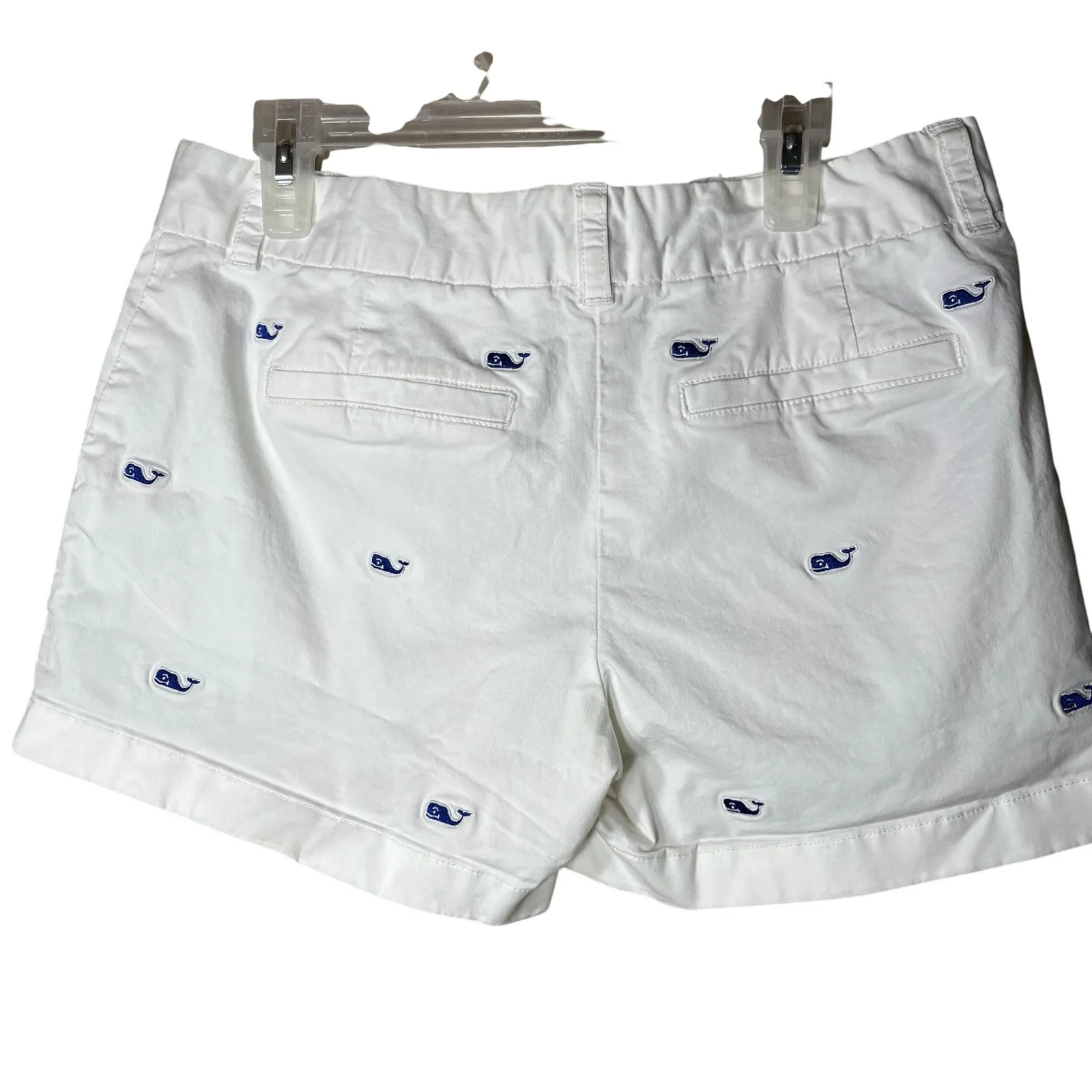 Vineyard Vines White Whale Embroidered Chino Shorts Women's Size 0 - Image 5