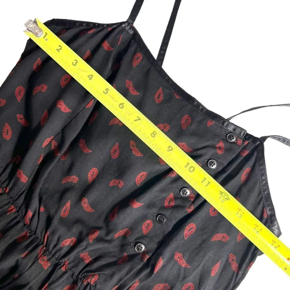 Vintage The Hirsh Girl Cropped Jumpsuit Black Size 6 - Image 9