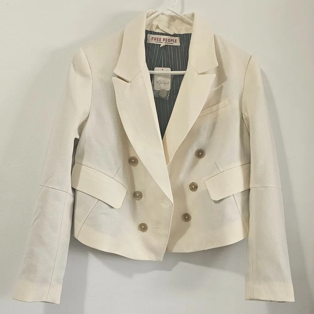 Free people Betty Solid Blazer / Ivory / Women's Size S - 94344090 - Image 2