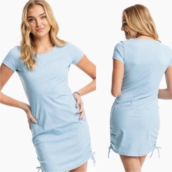 Southern Tide Size Medium Shirley Blue Niagara Print Performance Dress - Image 2