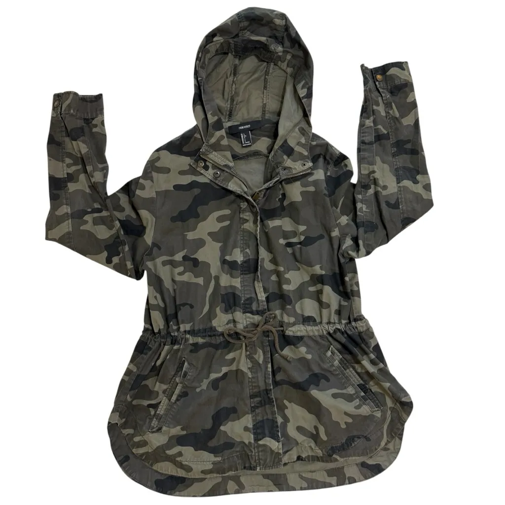 Forever 21 Camouflage Hooded Jacket - Image 3