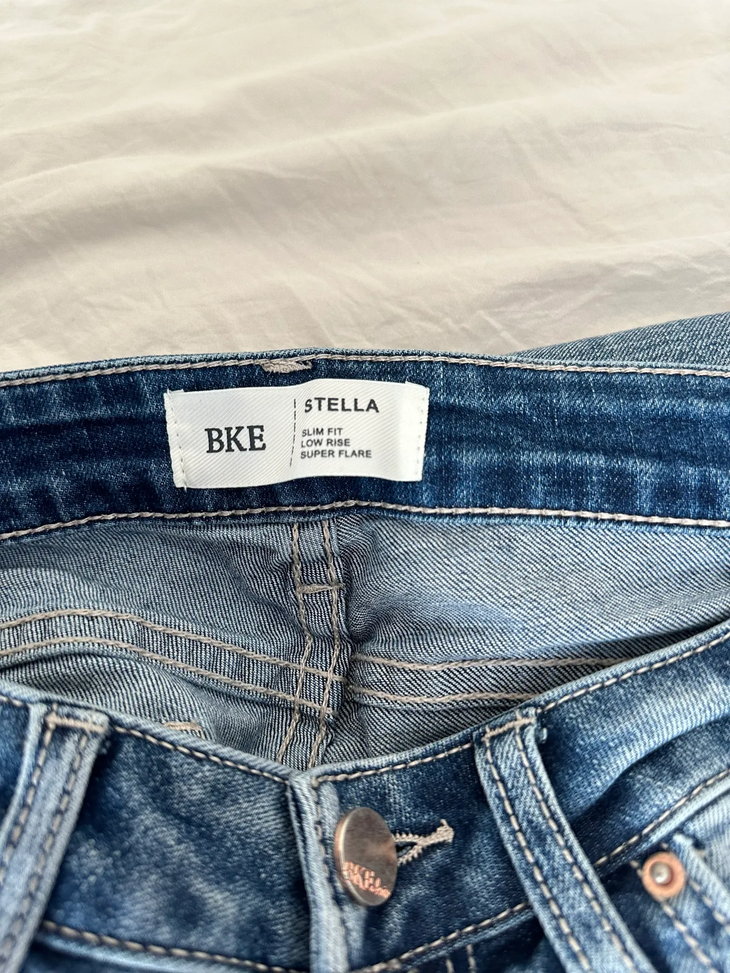 BKE denim Stella BKE denim Buckle Flare Jean - Image 3