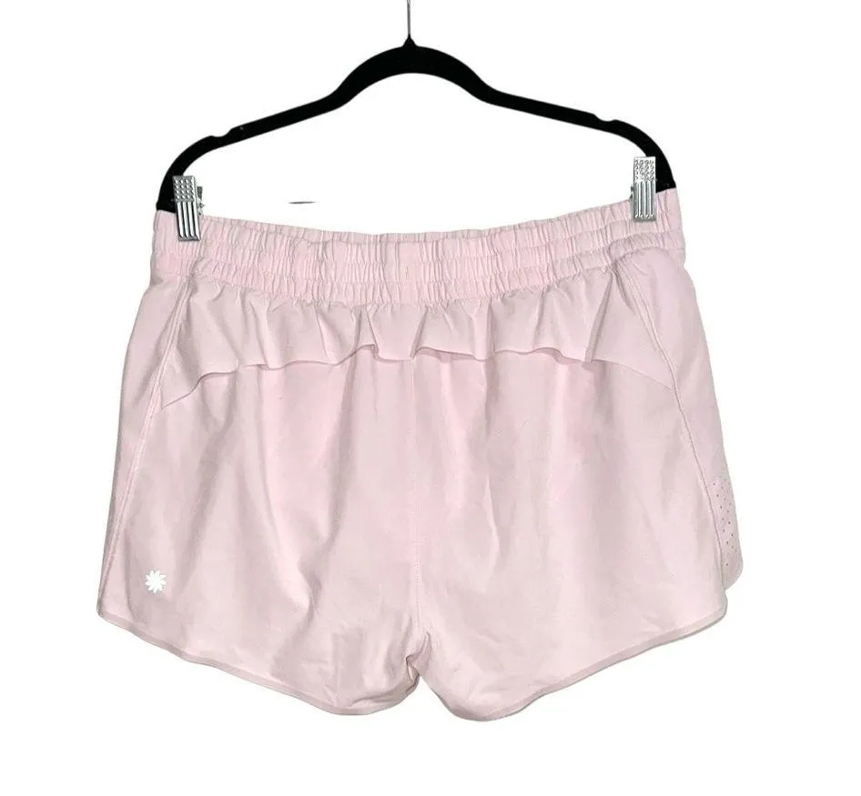 Athleta Hustle 3” Pink Athletic Perforated Shorts LARGE - Image 2