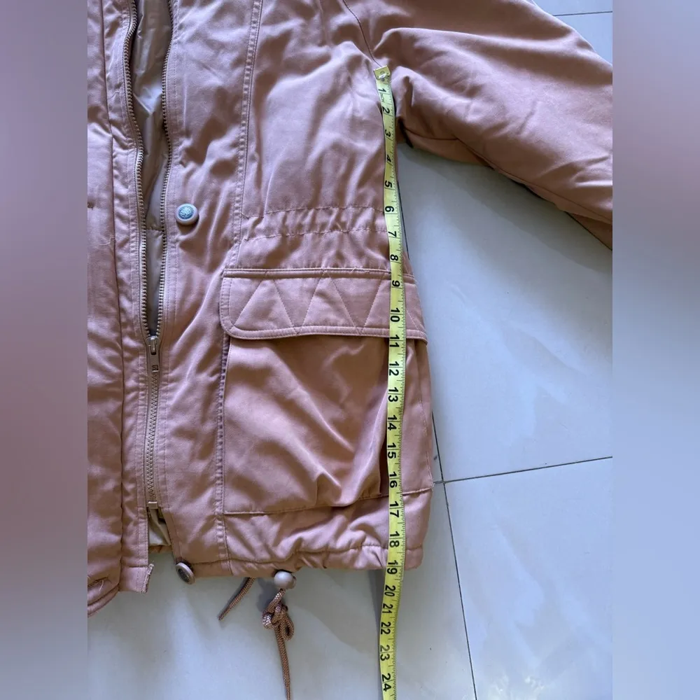Jacket Coat by FORECASTER of Boston size XS beige pocket without hat full zipper Tan - Image 7