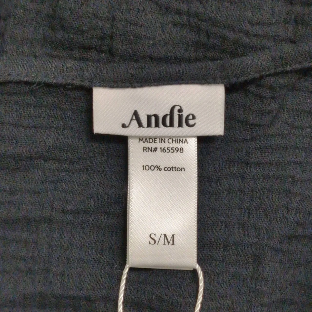 NWT Andie Flores Sarong Black Wrap Tie Side Textured Mini Skirt Cover Up S/M - Image 3