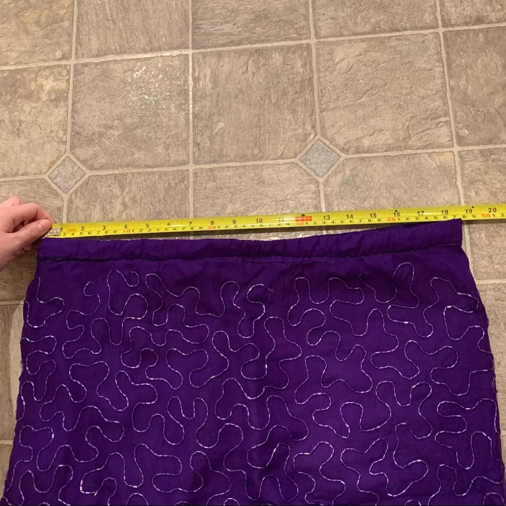 Vintage Purple Silk Beaded 2 - Image 11