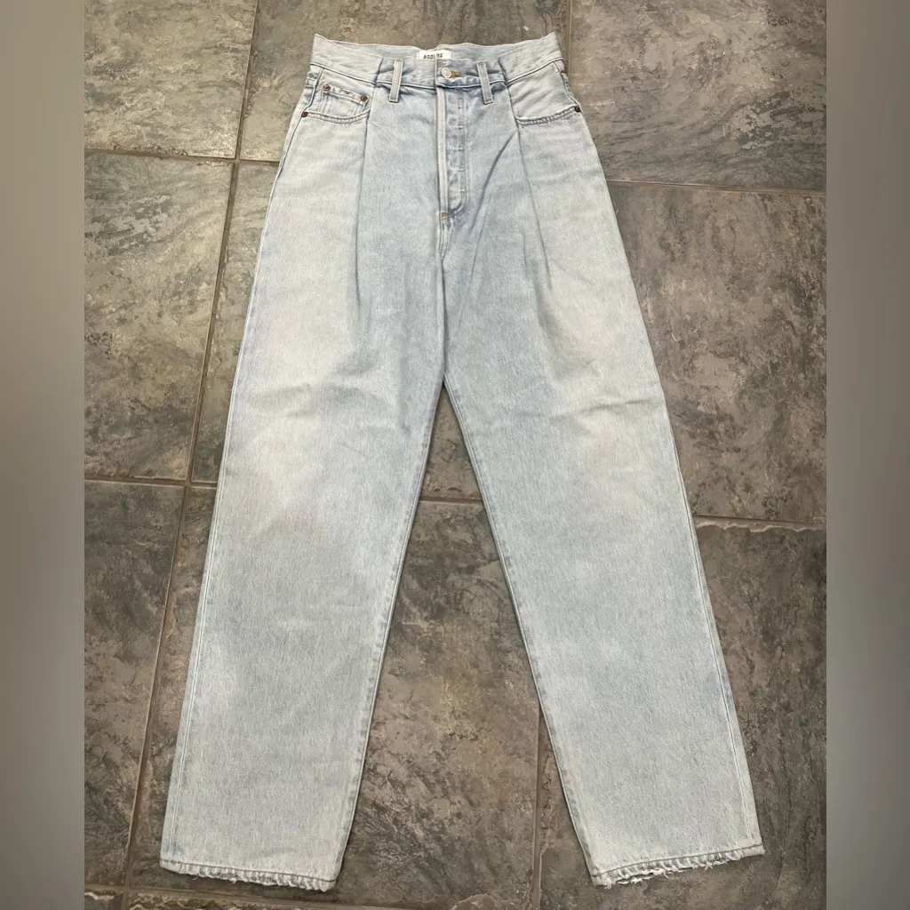 New! AGOLDE High Rise Fold
Waistband Jeans Denim‎ Sz 25 $258 - Image 10
