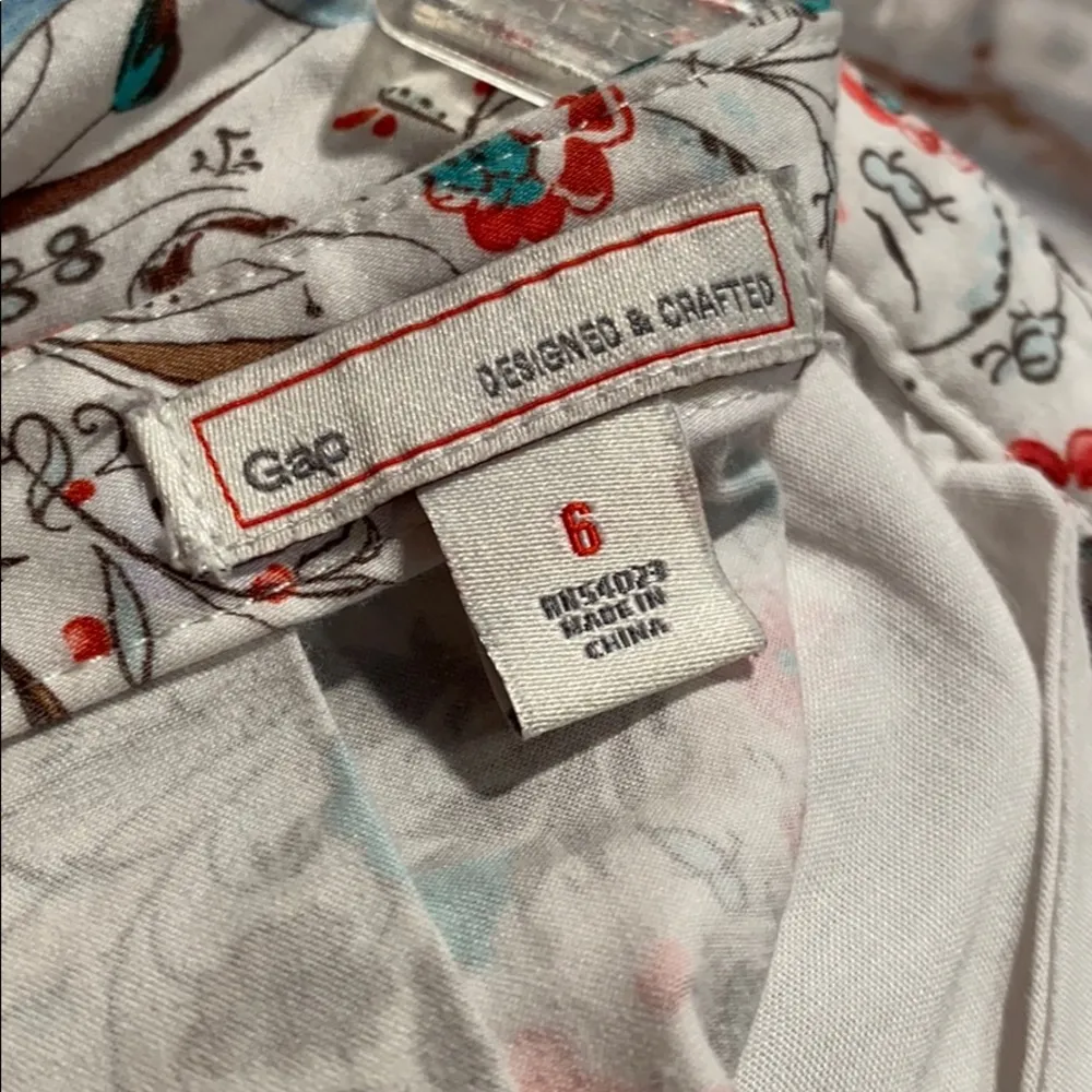 Gap mini floral full Skirt tucked back zipper - Image 7