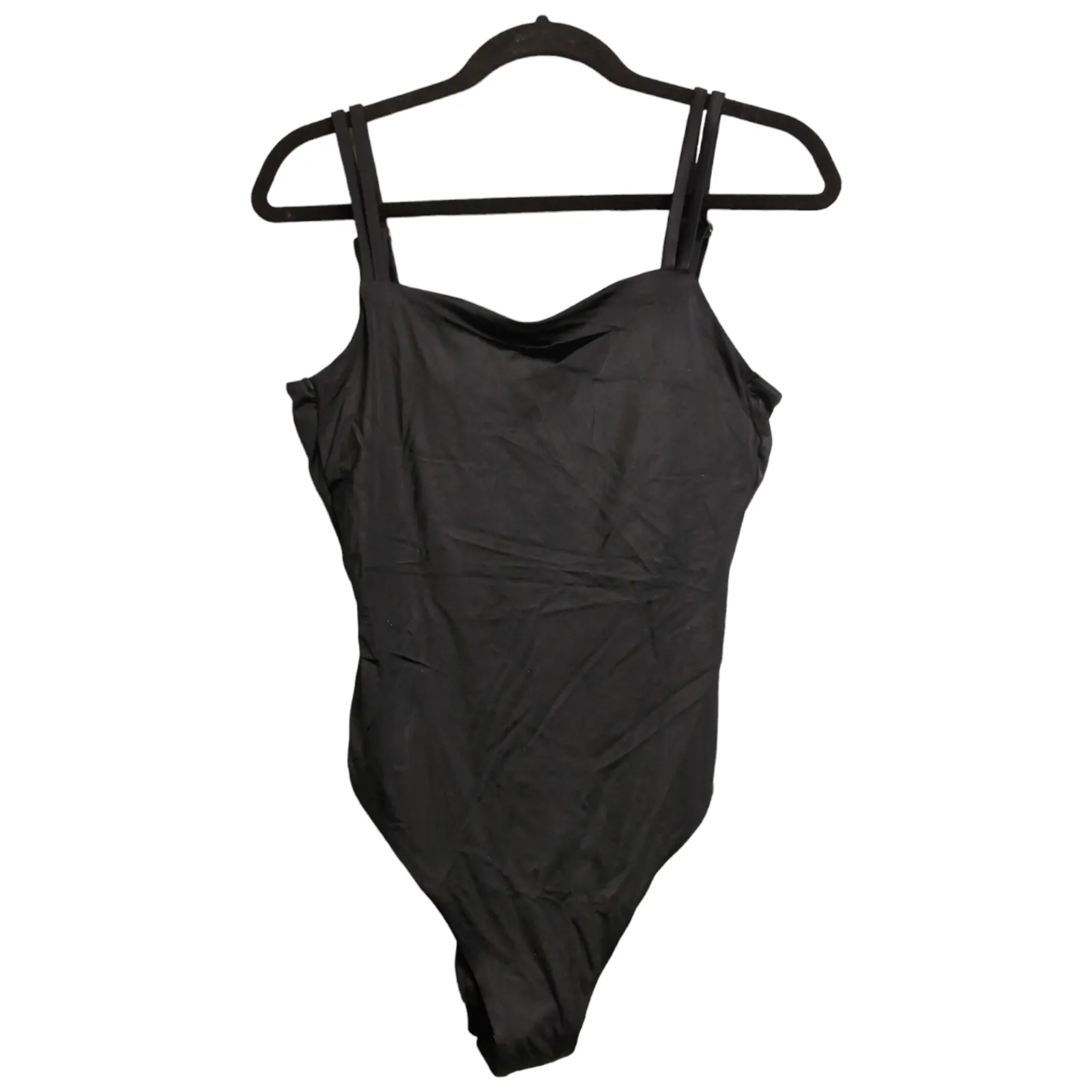 Andie Rockaway One Piece Black Double Straps Square Neck Swim Bathing Suit S New - Image 2