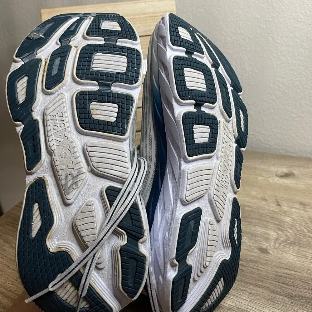 Hoka One One Bondi 6 Grey Blue Sneakers Shoes - Image 5