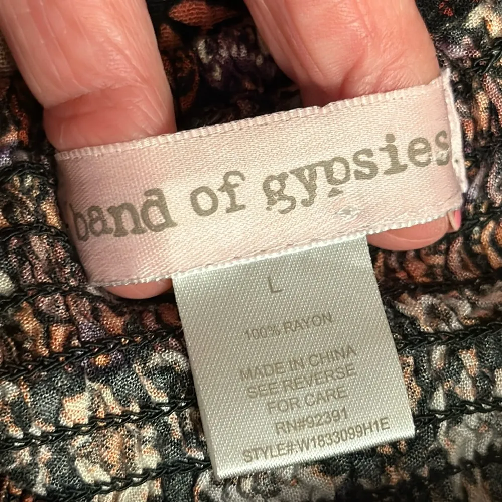 Floral Damask Patchwork Dress Sz M - Image 3