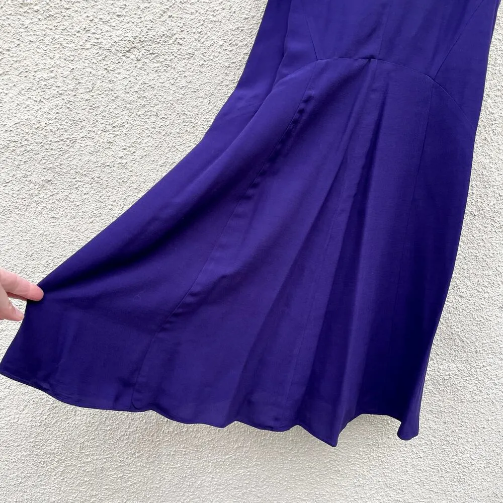 Rebecca Taylor Purple Sleeveless Dress 6 Crochet - Image 6