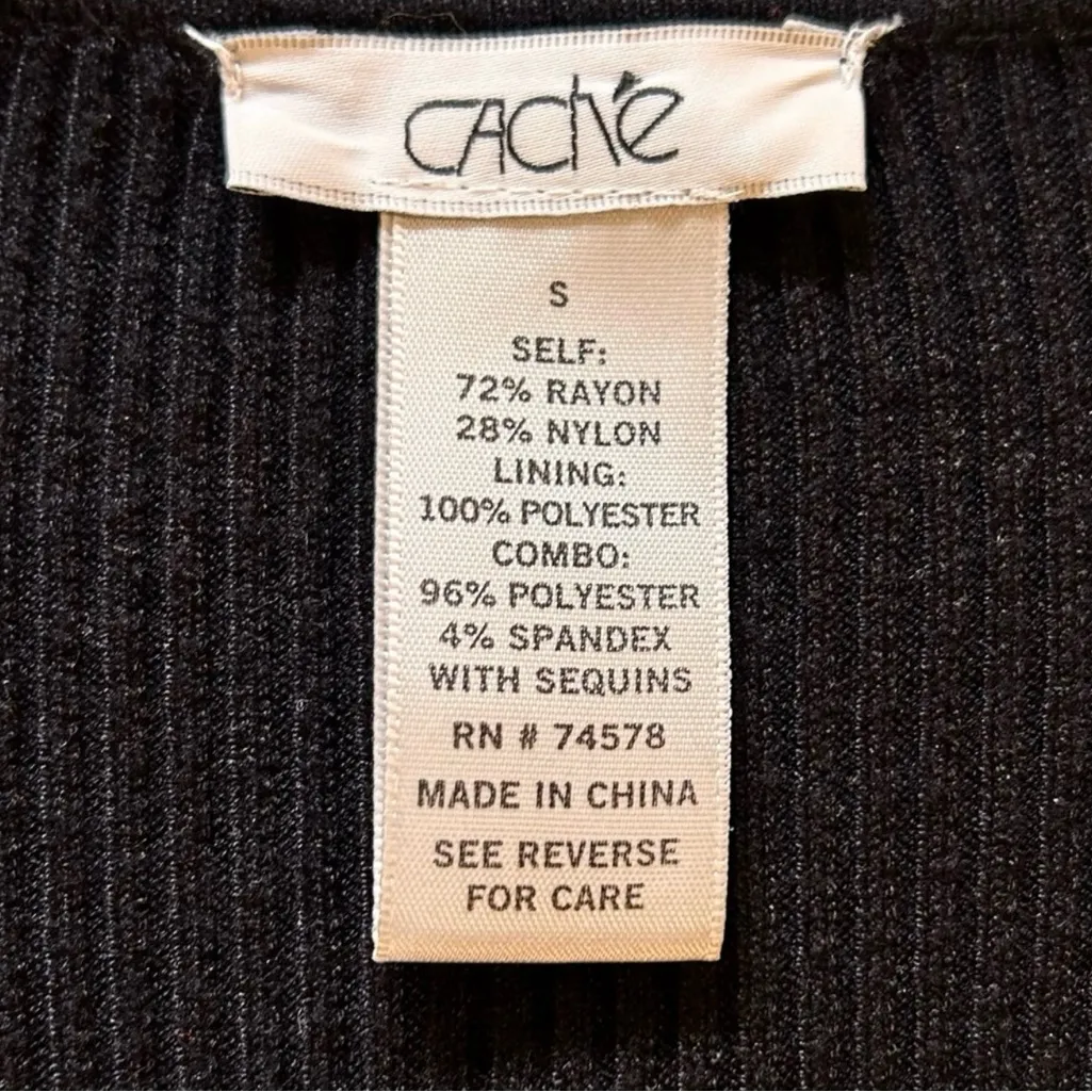 Vintage 90s Caché Sequin Animal Print Cardigan Sweater - Size Small💛 - Image 10