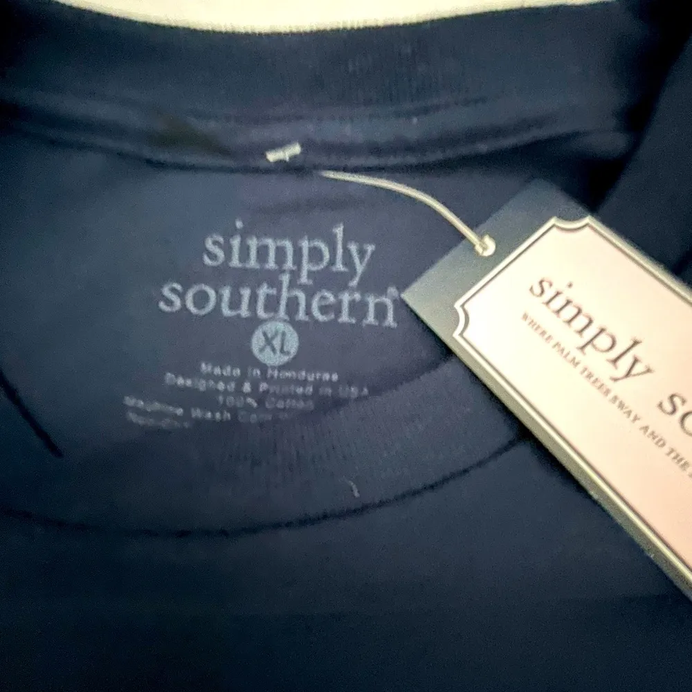 Simply Southern “Persuit of Preppiness” Size  XL. Blue - Image 3