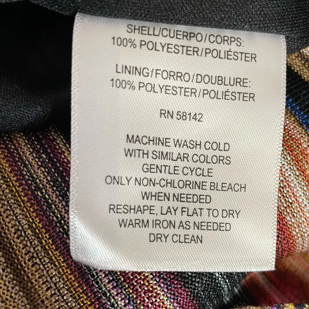 London Times Retro Striped Long Sleeve Midi Dress Women’s Sz 12 - Image 5