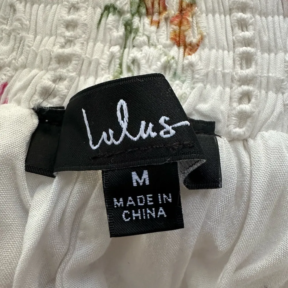 Lulu's Sweet at Heart White Floral Embroidered Midi Skirt (952) - Image 4