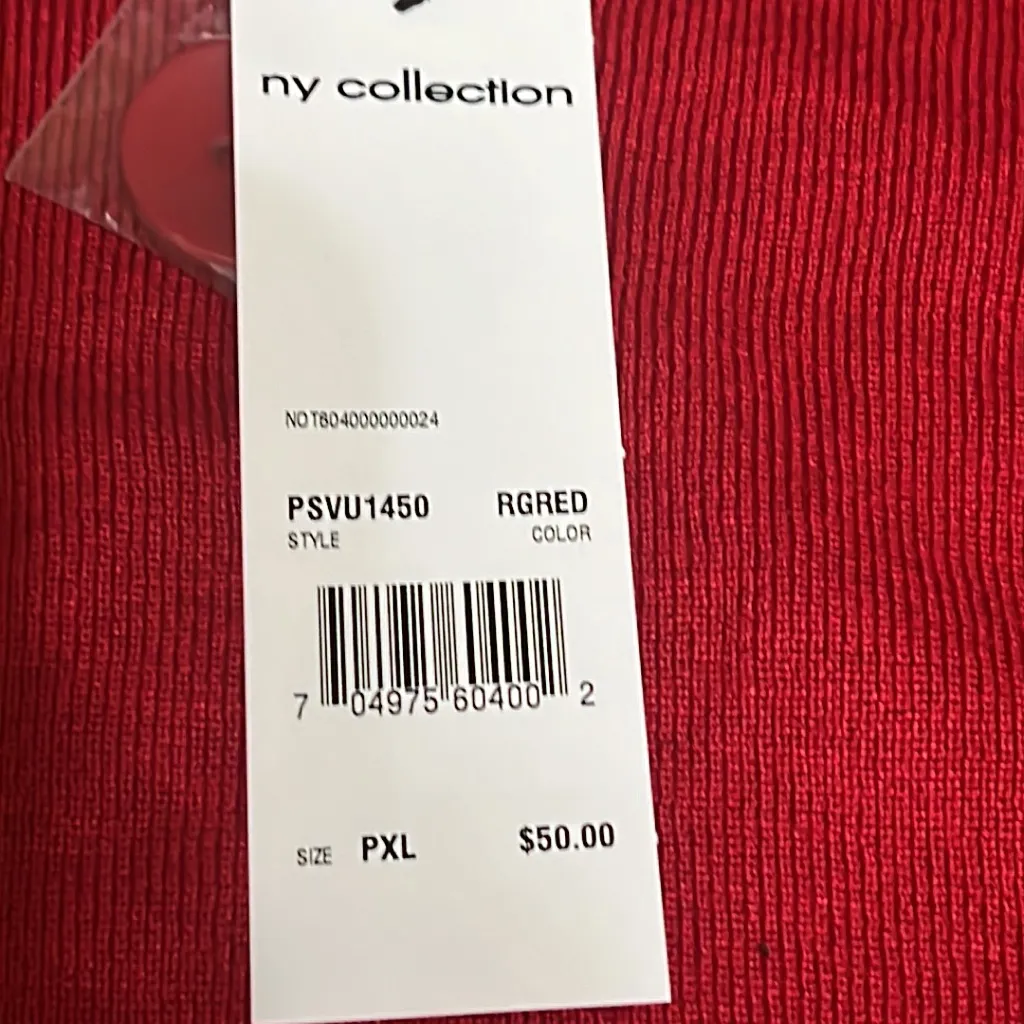 Ny Collection Petite Sweater with Asymmetrical Hem - Image 4