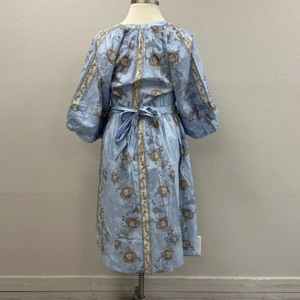 Lane Bryant Light Blue Floral Midi Dress - New - Size 14 - Image 5