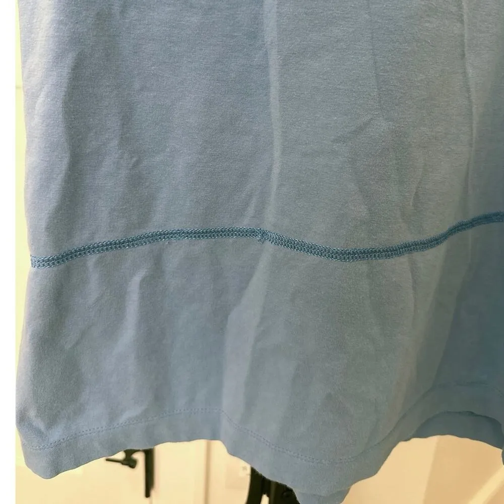 Cutter and Buck Sleeveles Mock Neck Athletic Sporty Tank Size Large Blue - Image 2