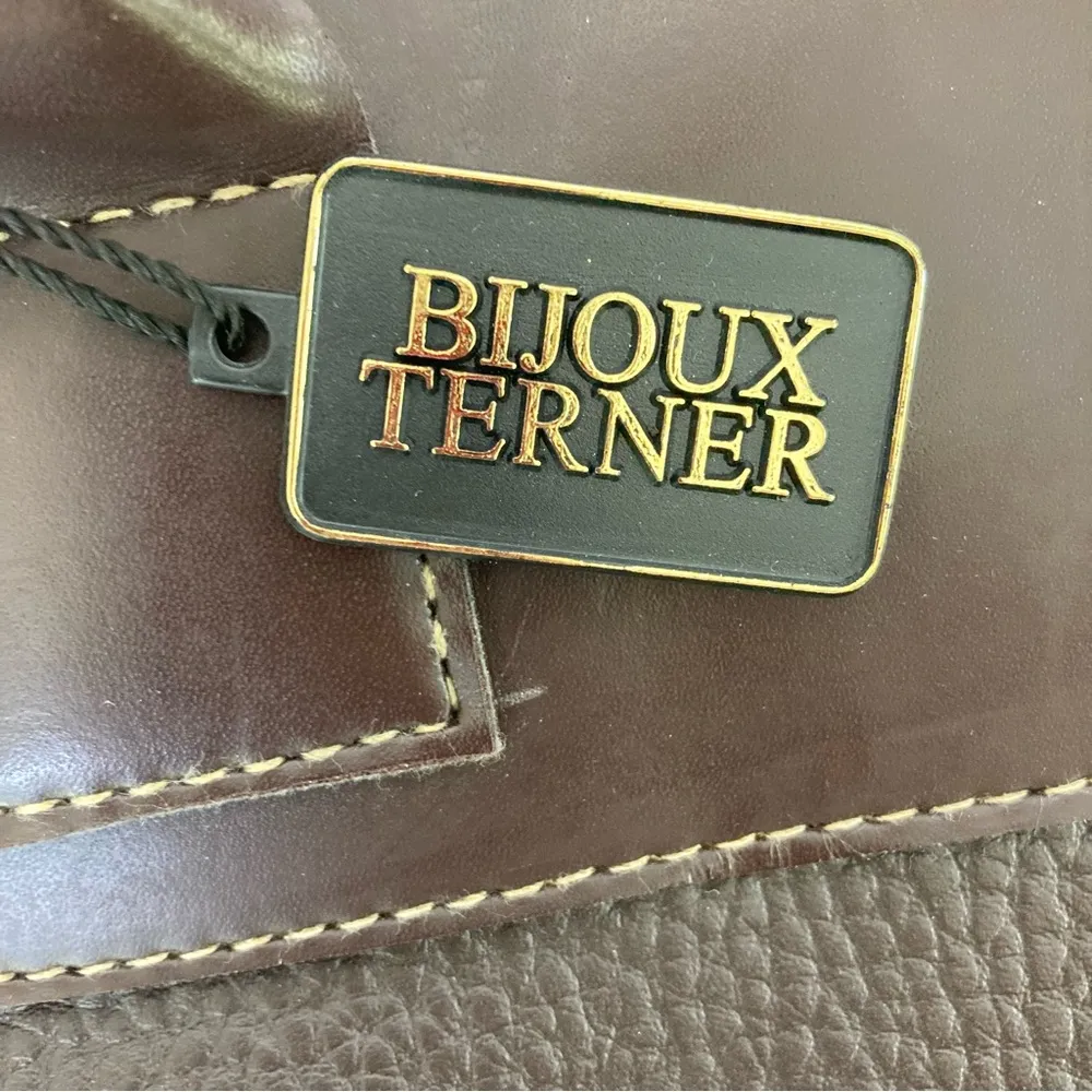 Bijou Terner Brown Faux Leather Tote w/ Adjustable Crossbody Shoulder Strap - Image 6