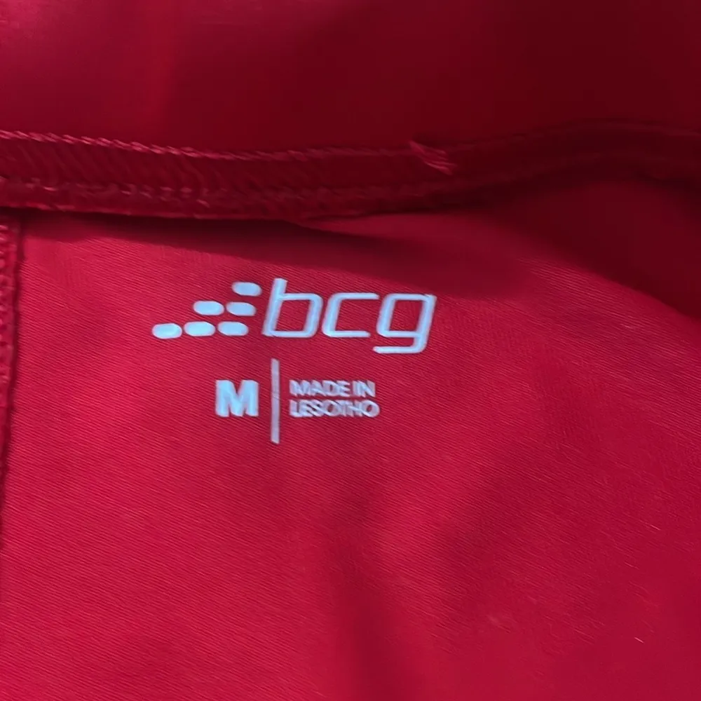 BCG red volleyball spandex shorts size M - Image 2