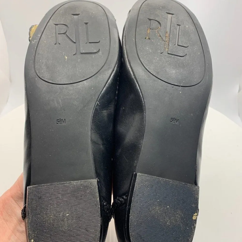 Lauren Ralph Lauren Black Flat Shoe - Image 9