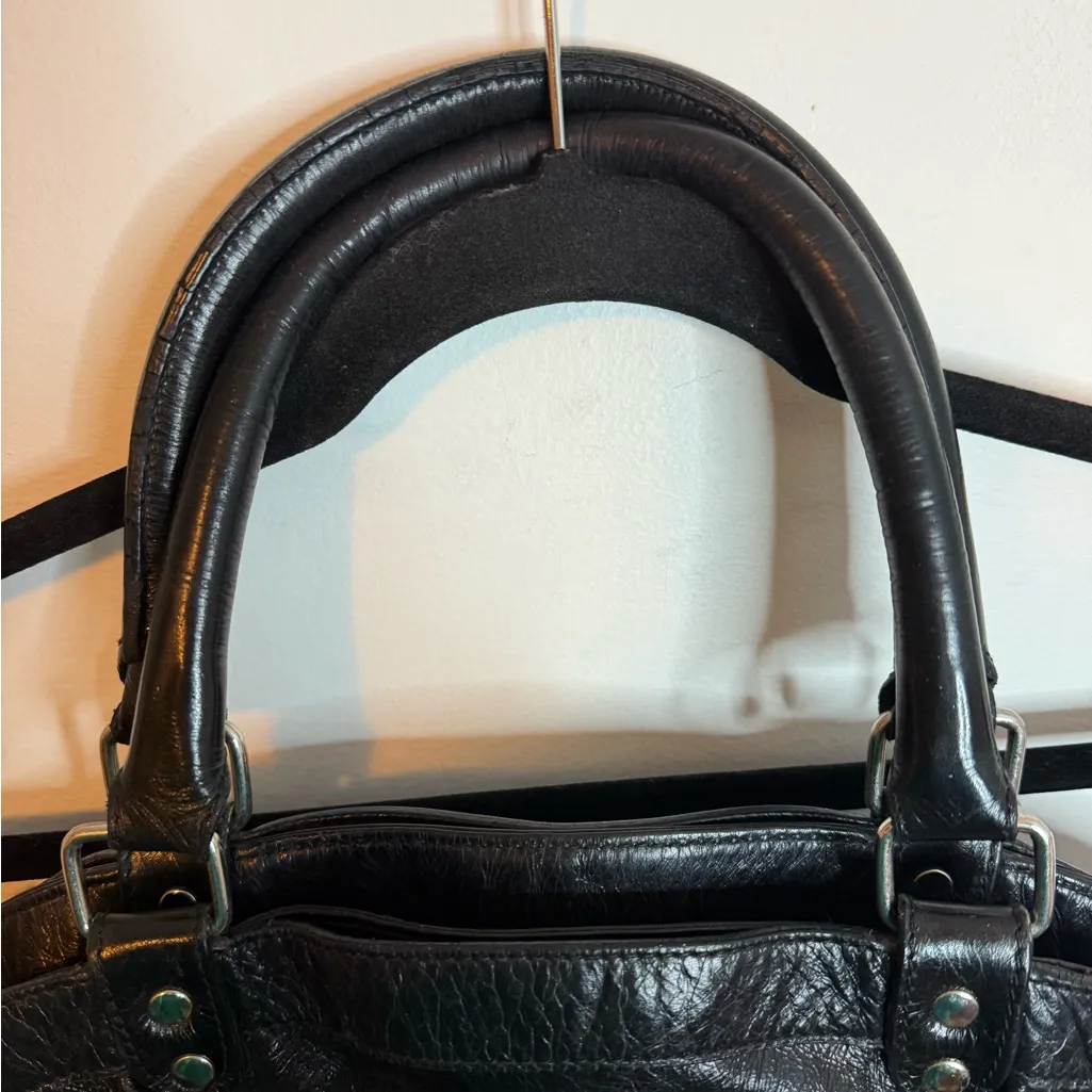 Vanessa Bruno Black Leather Tote Bag - Image 8