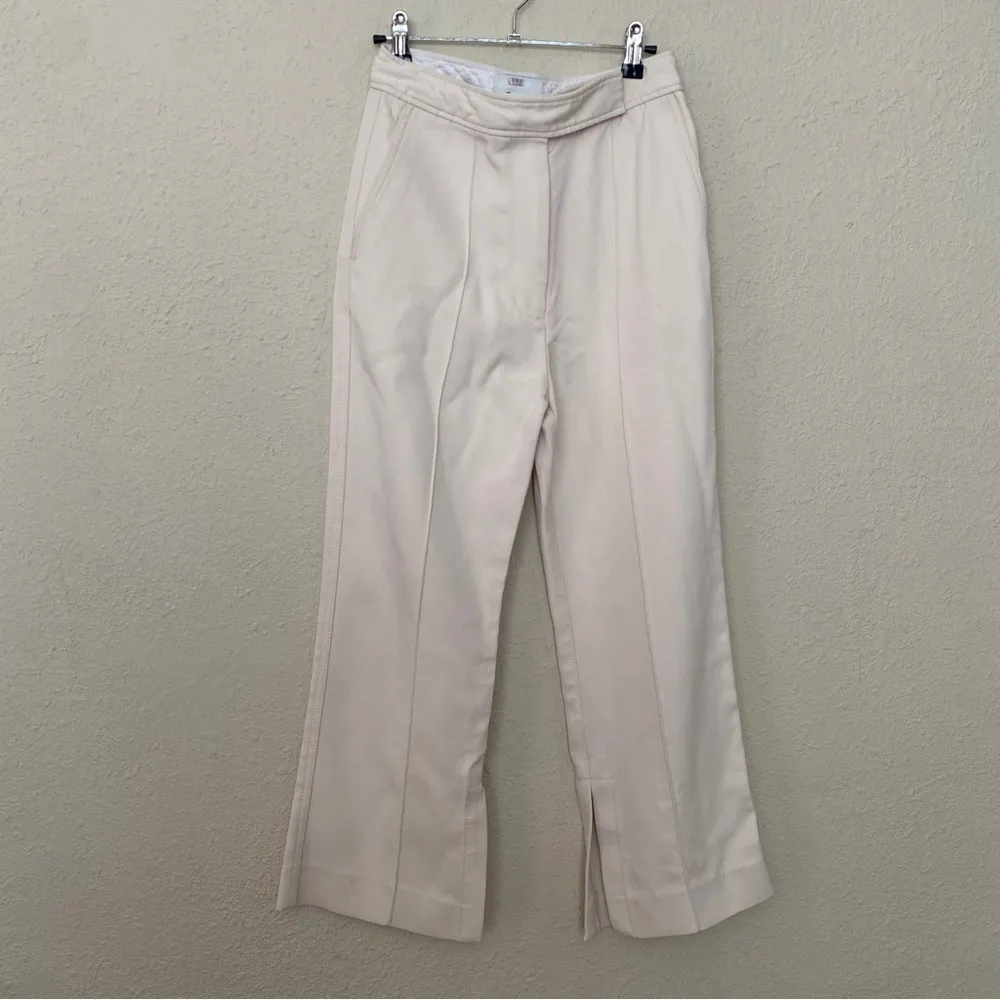 3.1 PHILLIP LIM tailored slit twill flare pants‎ structured cream off white sz 2 - Image 6