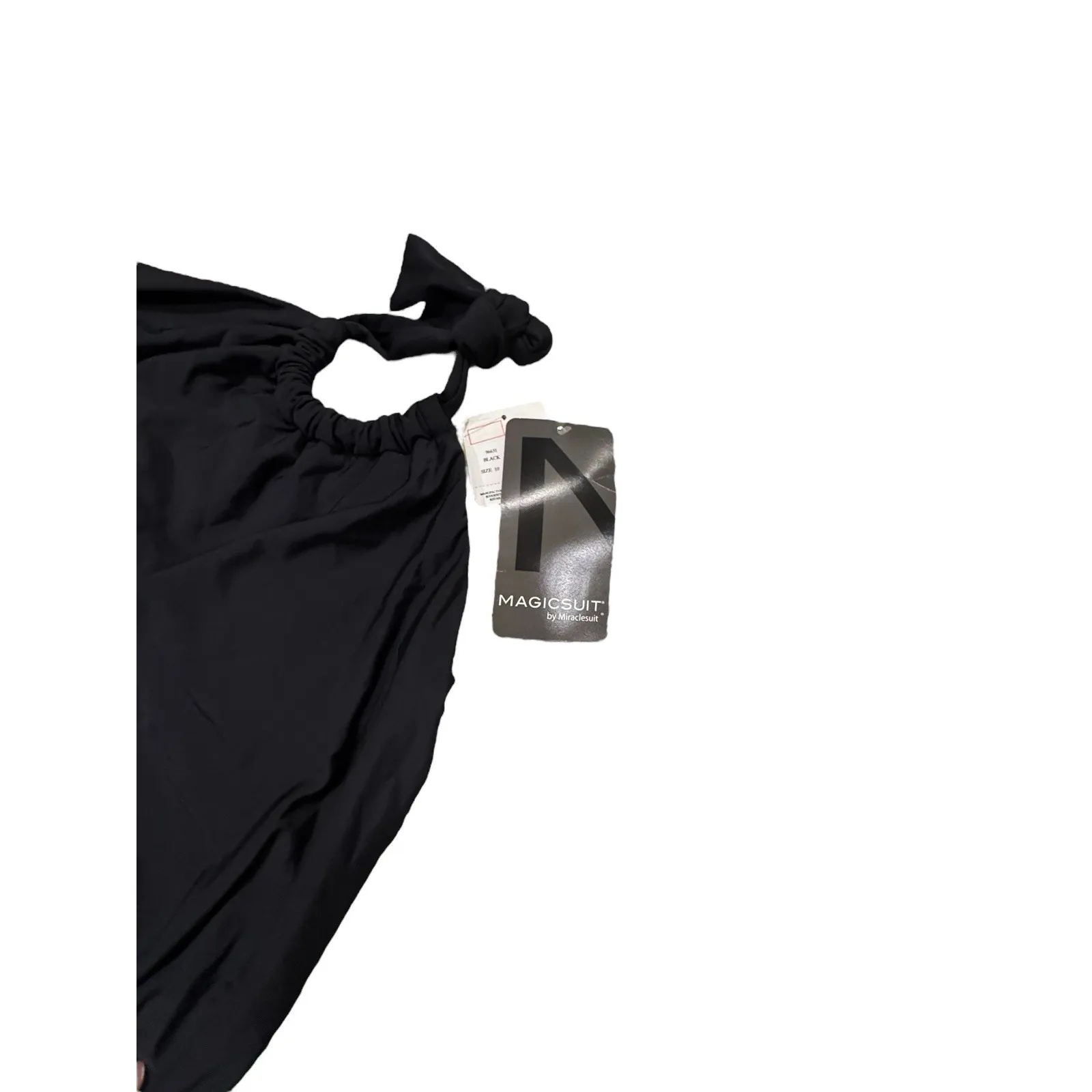 Magicsuit Nicole Beach Vacation Swim Tankini Swim Top Halter Size 10 NWT 96631 Black - Image 5