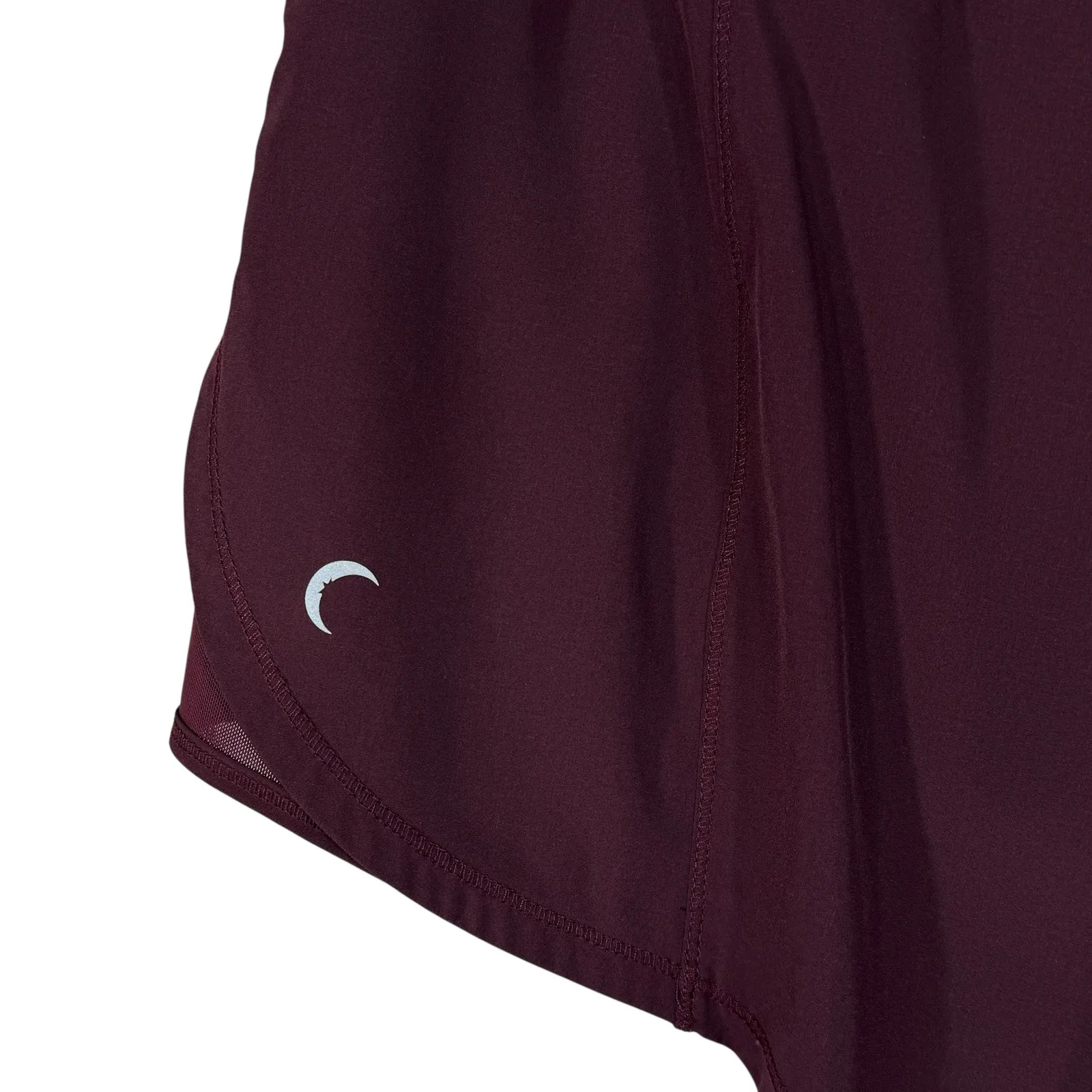 Zyia Active Medium Plum Mesh Energy Shorts Pull-On Zip Pocket Stretch Liner - Image 4