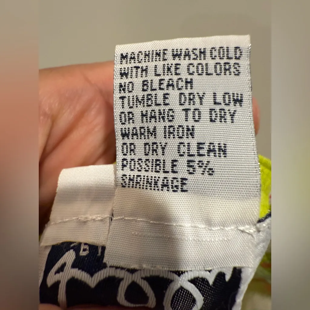 Women’s Vtg Lilly‎ Pulitzer Gidget Flip Flops Cropped Pants Size 10 - Image 10