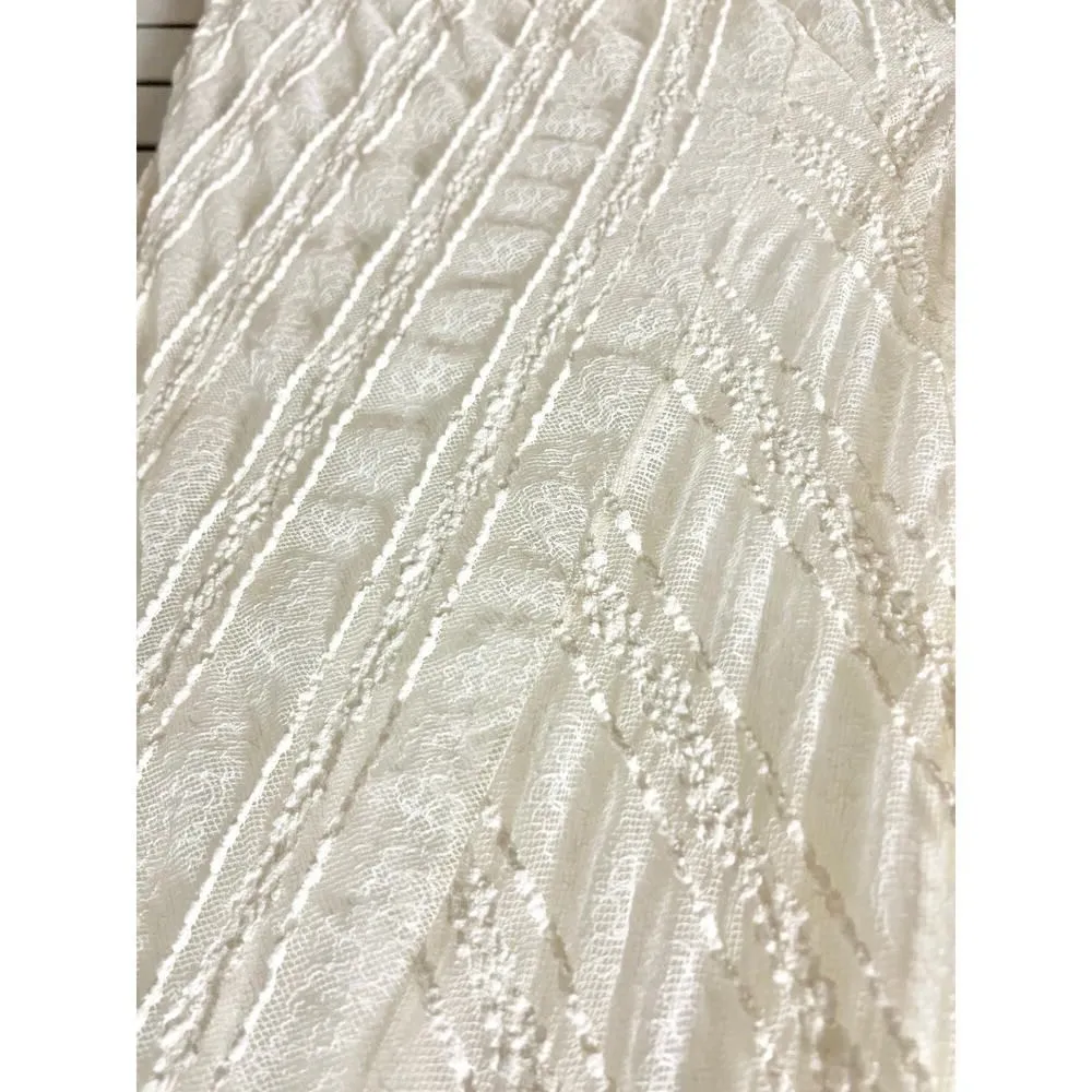 Sleeveless Lace Seam Detail Bodycon Maxi Dress Off White Women's Size XXS - Image 5