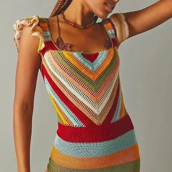 NWT‎ - Carolina K for Free People Paradise Crochet Dress
Size Medium - Image 5