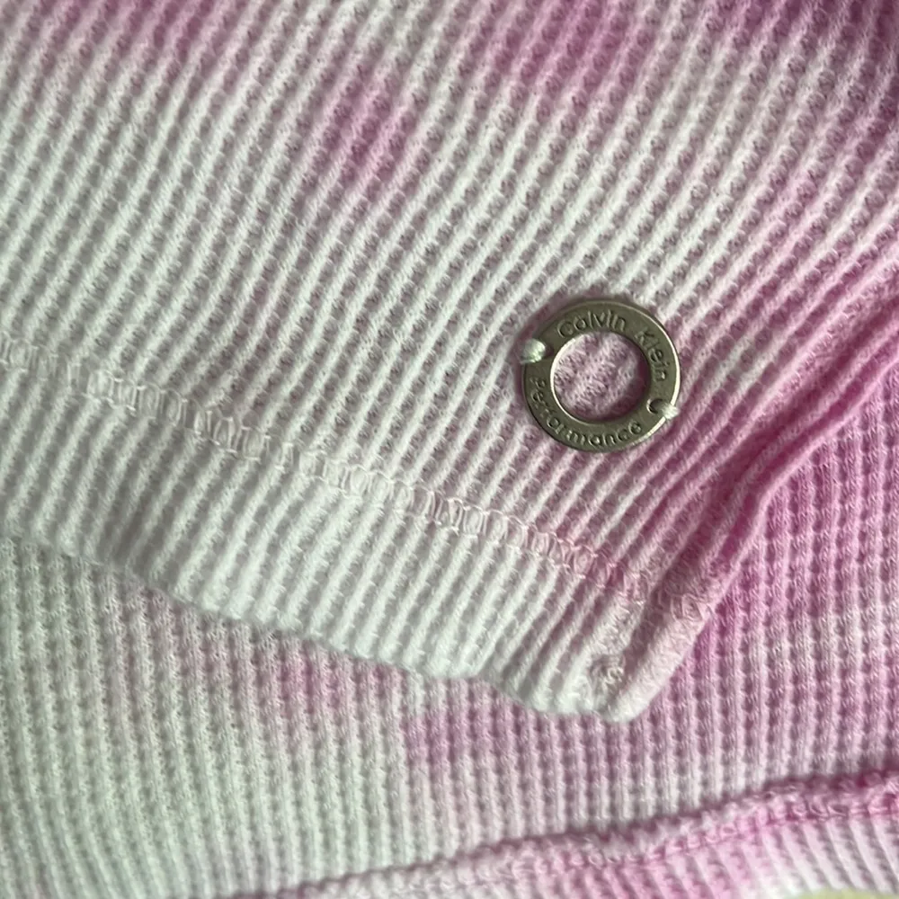 Calvin Klein Plus Tie dye Womens Crewneck T-Shirt in Pink size 2X - Image 5