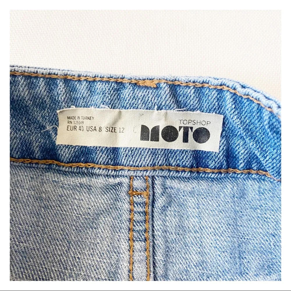 Topshop MOTO Denim Mini Skirt - Image 5