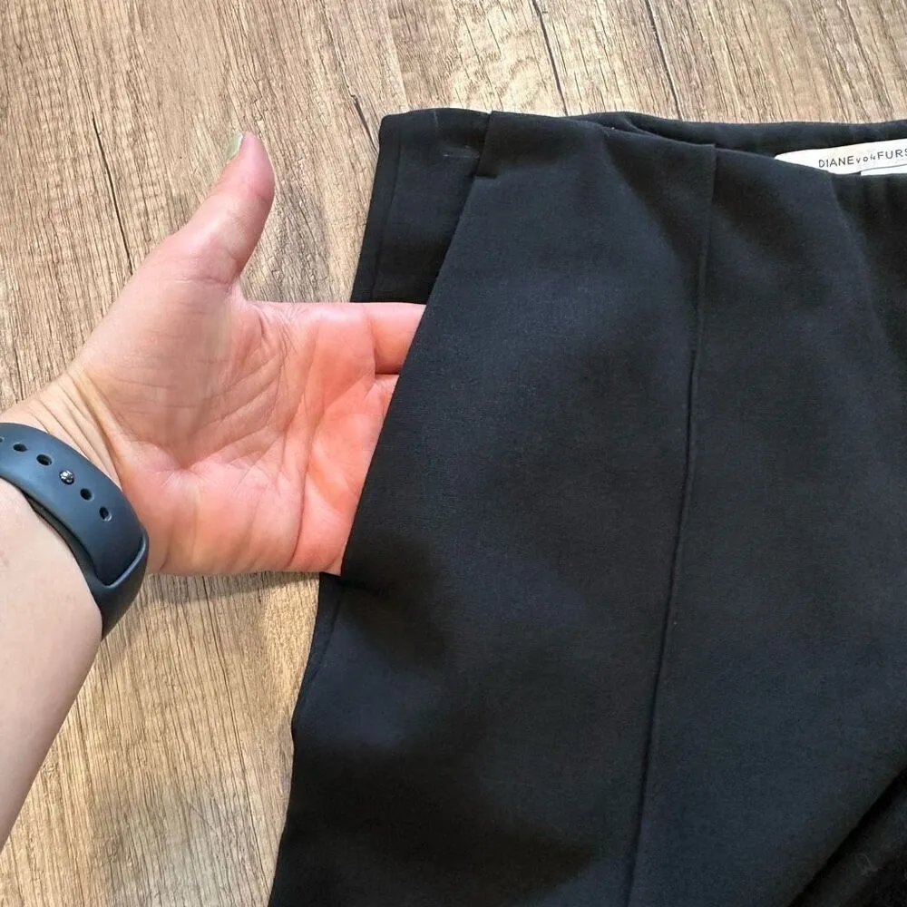 Diane von Furstenberg DVF Women's Floyd Stretch Mid-Rise‎ Ankle Pants Size 4 - Image 10