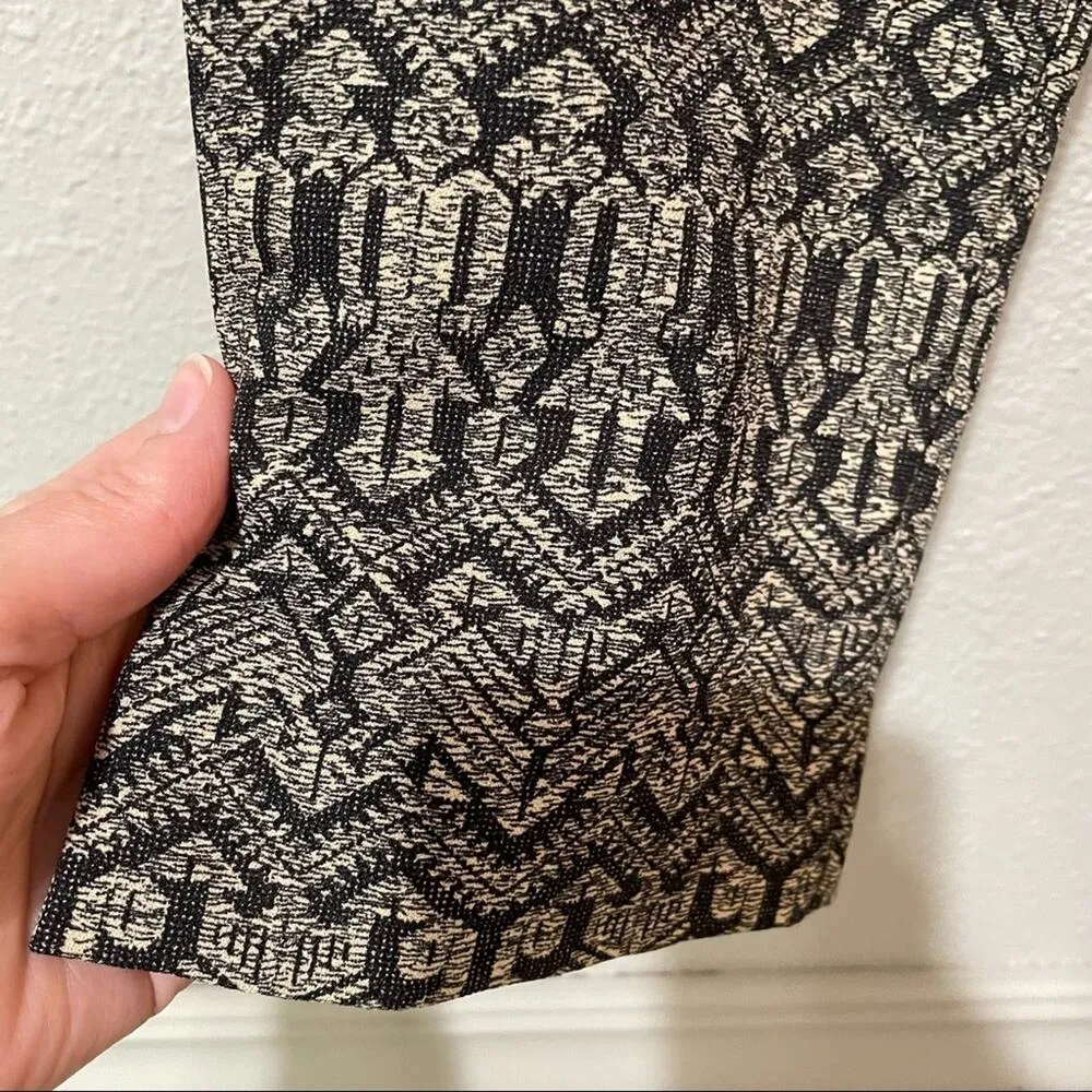 Maison Scotch Casual Black & Tan Printed Pull On Pants Womens 26 Boho Hippie - Image 2