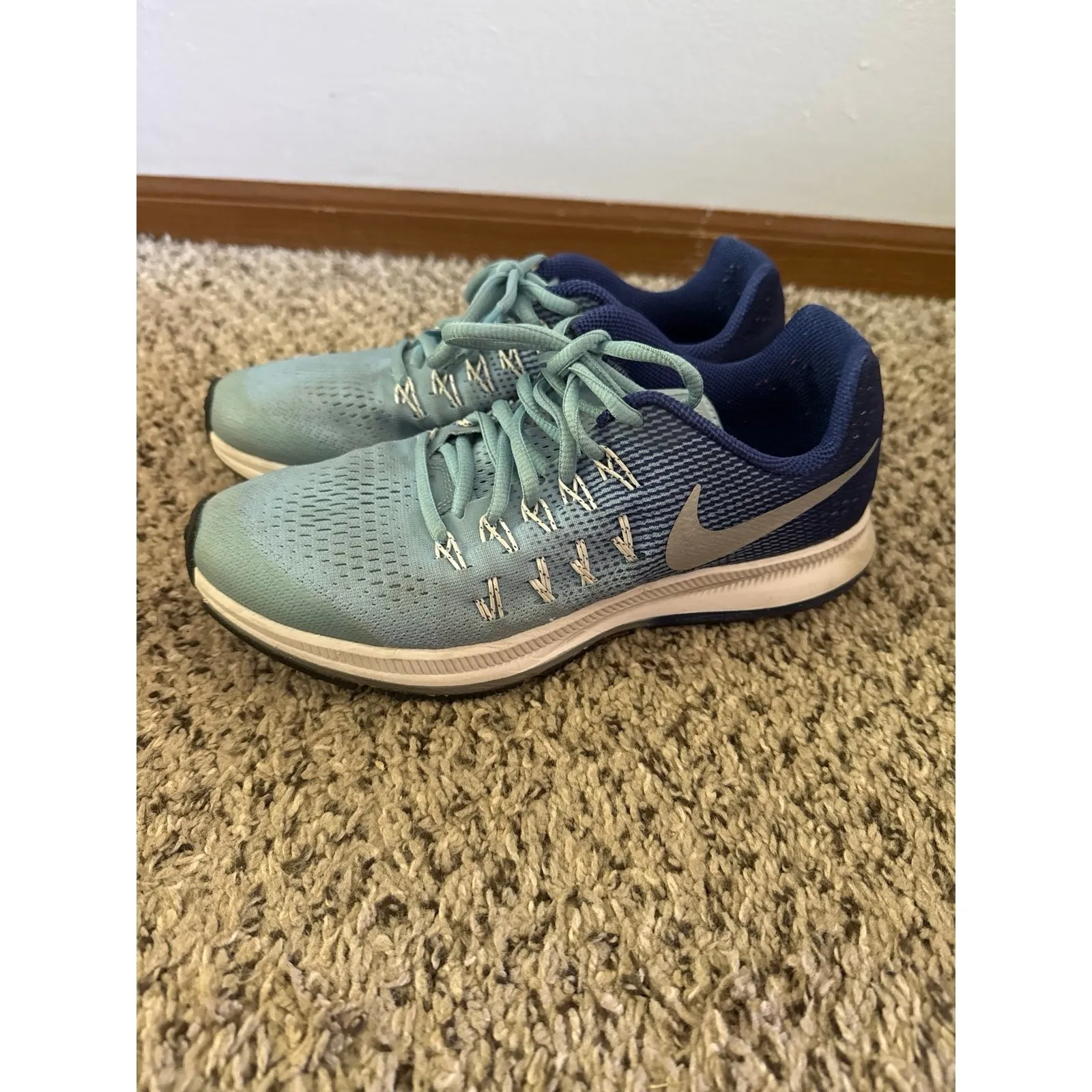 Nike Women's Zoom Pegasus 33 Bluecap Blue Royal Athletic Shoes‎ Size 5.5 - Image 2