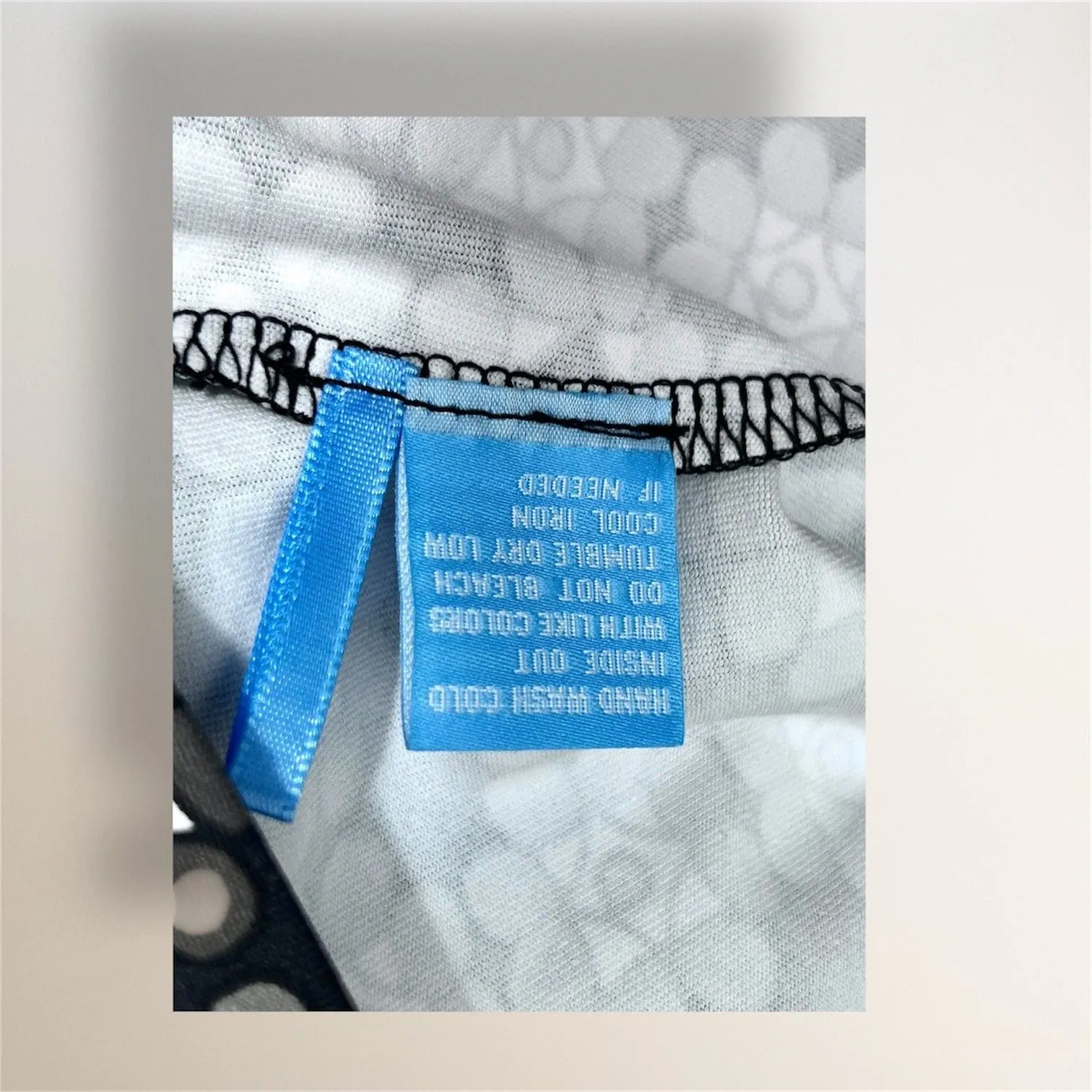 J.McLaughlin M Black White Floral Geometric Catalina Long Sleeve Artsy Top - Image 7