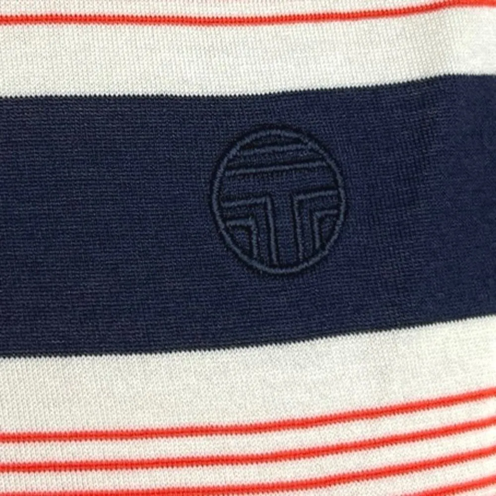 Tory Burch Sport Multicolor Striped Collared Sleeveless Activewear Yoga Shirt S - Image 3