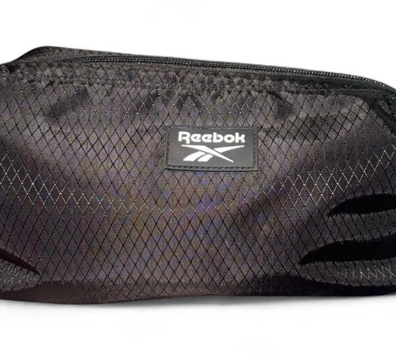 Reebok Black Travel Toiletry Bag – Zippered Pocket – 10.5” x 5.5” - Image 2