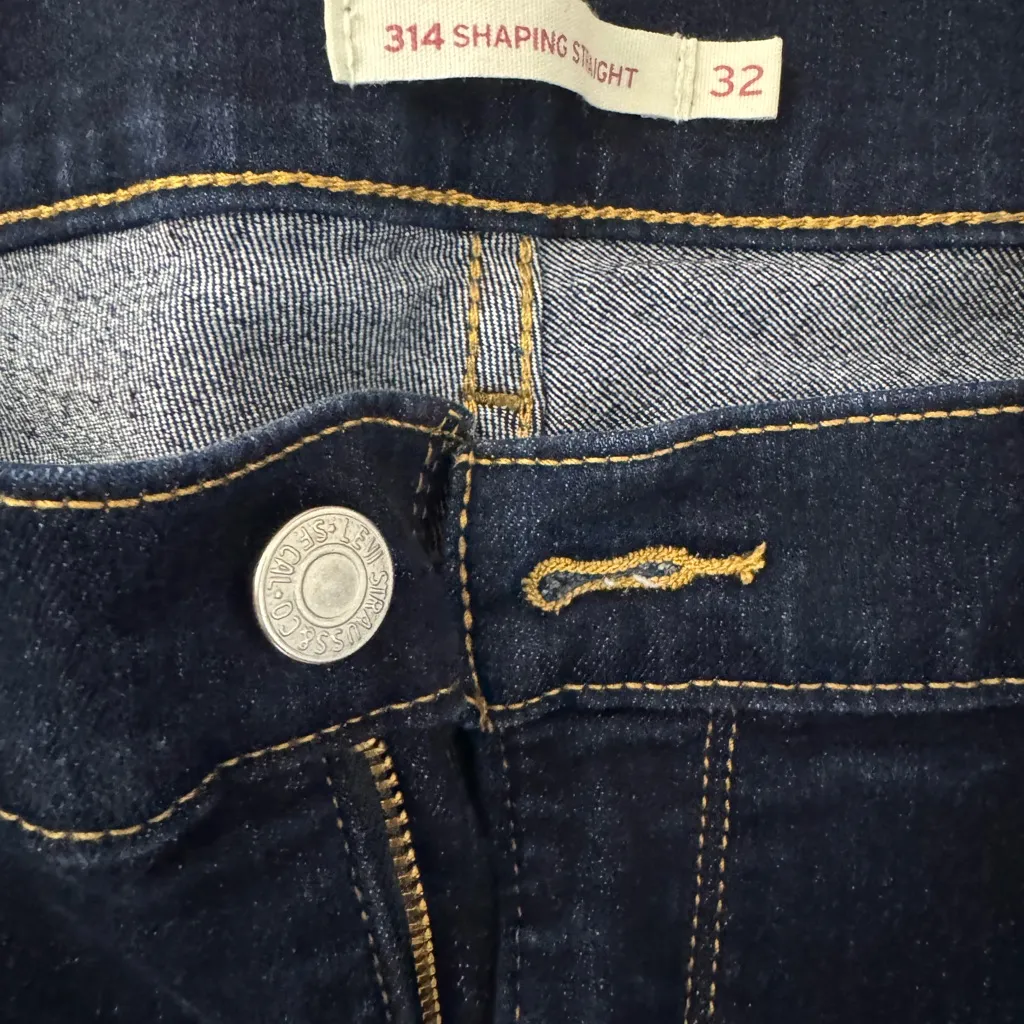 Signature by Levi Strauss Women's Straight Leg Jeans - Navy - Image 6