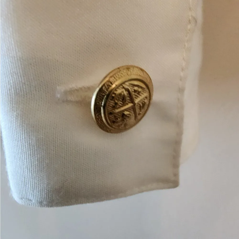 Pendleton Button Down Collard Dress Shirt Blouse Womens SZ 10 p Off White - Image 2